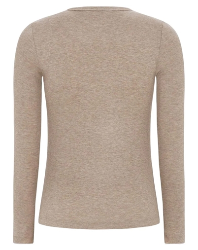 Soft Rebels - SRRoman Langærmet Trøje - Silver Mink Melange